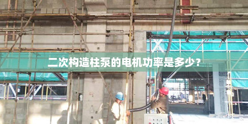二次构造柱泵的电机功率是多少? 二次构造柱泵的电机功率是多少?