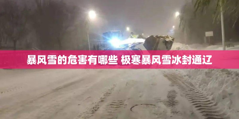 暴风雪的危害有哪些 极寒暴风雪冰封通辽