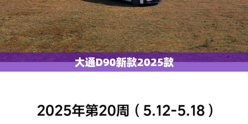 大通D90新款2025款