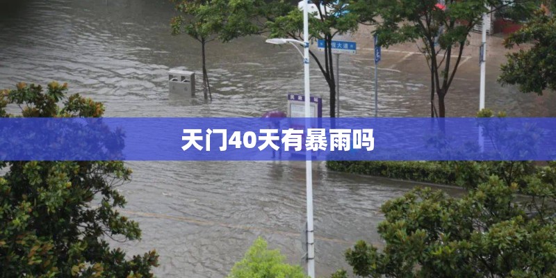 天门40天有暴雨吗