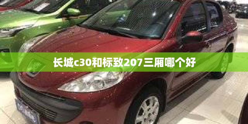 长城c30和标致207三厢哪个好