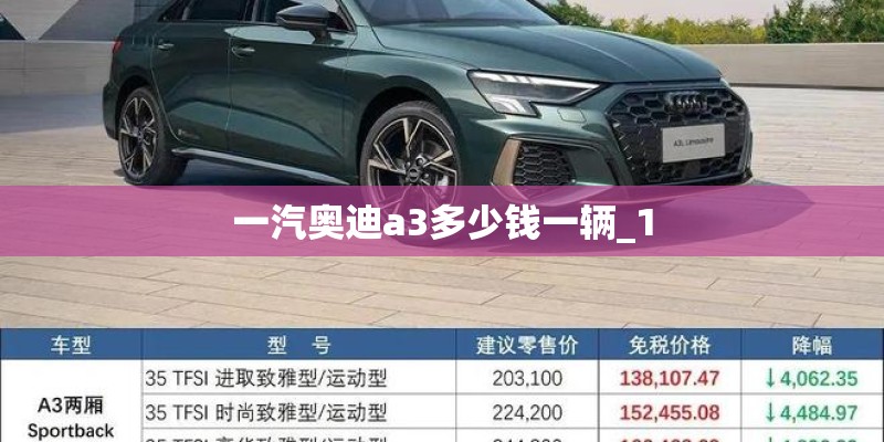 一汽奥迪a3多少钱一辆_1