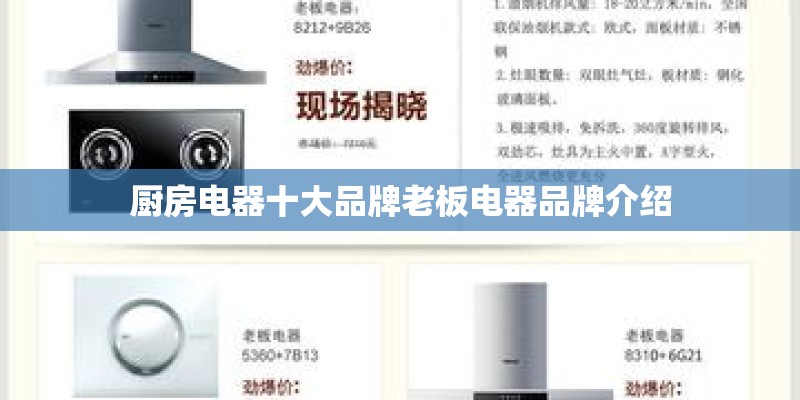 厨房电器十大品牌老板电器品牌介绍