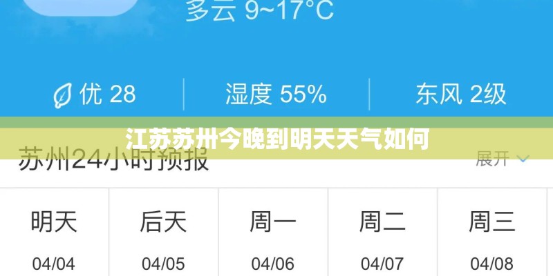 江苏苏卅今晚到明天天气如何