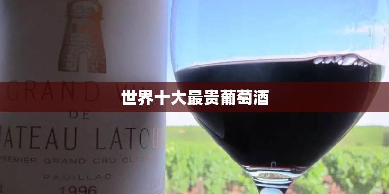 世界十大最贵葡萄酒