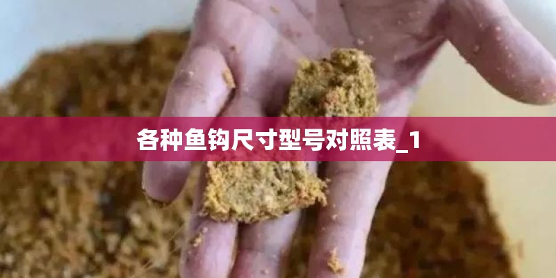 各种鱼钩尺寸型号对照表_1