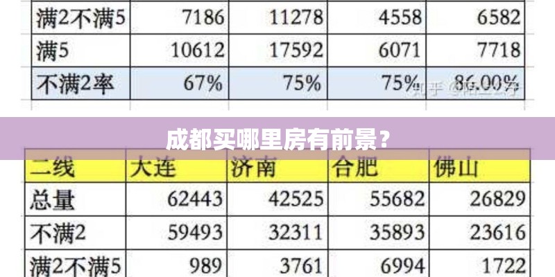 成都买哪里房有前景？