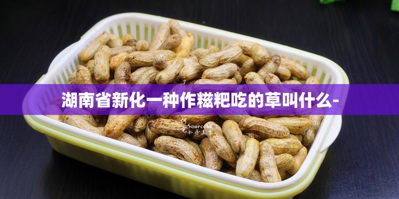 湖南省新化一种作糍粑吃的草叫什么-