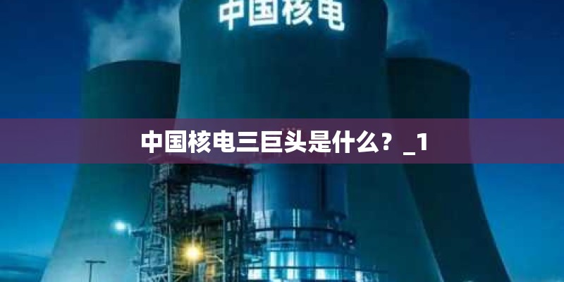 中国核电三巨头是什么？_1